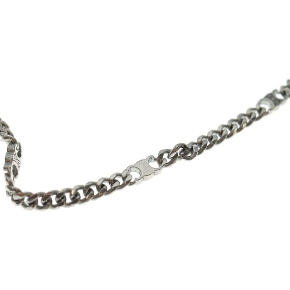 Celine Triomphe Gourmet Necklace Chain Silver Metal - Picture 5 of 6